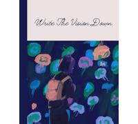 Walking Blue: 8x10in. 150-Sheet Lined Paperback Journal Notebook With Daily Date Section.