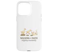 Walking By Faith Tripping Constantly Funny Christian Duck Custodia per iPhone 15 Pro Max