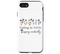 Walking By Faith Tripping Constantly Jesus Cross Christian Custodia per iPhone SE (2020) / 7/8