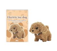 Walking Dog Toy, Stuffed Robot Puppy, 7.87x5.91in Interactive Electronic Pet, Barking Tail Wagging Action, Wagging Soft Plush Material for Indoor Fun Playtime