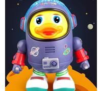 Walking Duck Baby Toy - Electric Space Robot With Lights And Sounds | Interactive Wiggling Duckling For Kids Ages 3+, Preschool Learning Fun, Educational Entertainment, Birthday Gift Idea For Girls