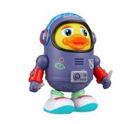 Walking Duck Toy - ABS Metal 19x16x12cm | Interactive Wiggling Robo