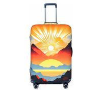 Walking Elephant - Copertura per bagagli da viaggio per bagagli da 45-81 cm, lavabile, resistente ai graffi, Alba luminosa, XL