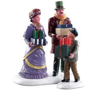 Walking family set of 2 Caddington Village Lemax Cod 82605