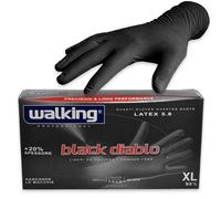 Walking Guanti Latex 5.8 Black Diablo Tg. XL 100 pezzi - Guanti monouso