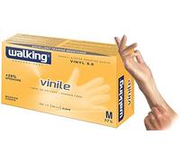 Walking Guanti Taglia M Vinile Spessore 25% Maggiore Durata Gialli 100 Pezzi