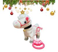 Walking Horse Toy - Realistic Electric Horse with Lead Rope | Interactive Walking Animal Toy for Kids Boys Girls Age 3+, Fun Educational Toys, Ideal for Home, Bedroom, or Travel, 32x12x30cm Multicolor
