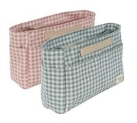 Walking Mum. Beauty case bambino I Love Vichy. Borsa organizer piccola per accessori per la toelettatura e l'igiene del bambino Pratico e comodo da indossare Colore rosa Misure 26 x 16 x 12 cm.