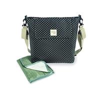 Walking Mum. Borsa fasciatoio Emily Borsa Canastilla per carrello o da appendere a tracolla. Colore nero. Dimensioni 42 x 36 x 13 cm.