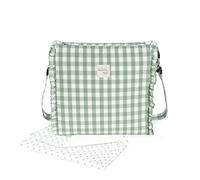 Walking Mum. Borsa fasciatoio per bebè Remy, borsa per carrello o da appendere alla spalla, colore: verde misure 32 x 32 x 12 cm.