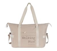 Walking Mum Borsa fasciatoio XL Eco Mum, Blu/Grigio O Albicocca