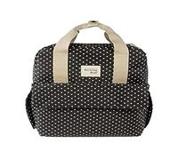 Walking Mum. Borsa zaino Emily Borsa fasciatoio per passeggino. Design versatile con manici corti e cinghie da portare a spalla. Colore nero. Dimensioni 37 x 28 x 12 cm.