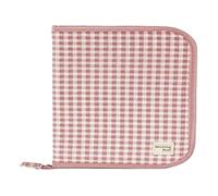 Walking Mum. Libro della nascita I Love Vichy Custodia per libretto con tasche trasparenti e chiusura a zip. Colore rosa, dimensioni 19 x 28 x 1 cm.