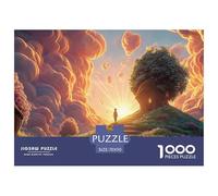 Walking on The Path of Light 1000 Pcs Cartoncino Premium Puzzle Cloud-top Cottage Immagini Vibranti Gioco Creativo Puzzle Decorazioni Per La Casa 70x50cm/1000pcs