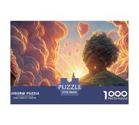 Walking on The Path of Light 1000 Pezzi Cartone Robusto Puzzle Cloud-top Cottage Immagini Vibranti Gioco Per Famiglie Puzzle Per Bambini 38x26cm/1000pcs