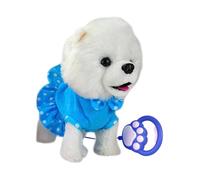 Walking Puppy Toy - Electric Barking Stuffed Dog, Remote Control Interactive Leash Soft Furry Pet Doll | Realistic Sound Barking Toy For Girls Kids Birthday Holiday Christmas Living Room Playroom