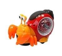 Walking Snail Toy, Portable Interactive Walking, Sensory Light Up Dancing | Toy Crawling Interactive Dancing Musical Early Learning Educational Light Up Sensory Toys for Little Boys Girls A