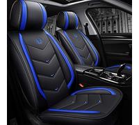 Walking Tiger Set di coprisedili per auto, in pelle PU, 4 colori, per VW Golf 7 (blu)