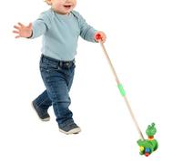 Walking Toy | Wooden Animal Pull Along Cartoon Walker, Walking Toy Car