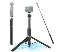 Walking Way Treppiede per selfie, 165 cm, pieghevole, invisibile, per Insta360 X5/X4/X3, GoPro e DJI Osmo Pocket 3, stabile Throwpod per vlogging e fotografia in viaggio