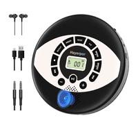 Walkman cd ricaricabile Discman con altoparlante lettore cd portatile con USB, protezione antiscivolo, auricolari inclusi, lettore cd per auto