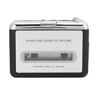 Walkman, lettore di cassette portatile da USB a MP3, adattatore convertitore audio da banda a MP3, con disco ottico, auricolari, cavo USB e manuale utente