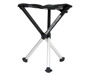 Walkstool - Modello Comfort - Nero e Grigio - Sgabello Pieghevole 3 Piedi Regolabili in Alluminio - Altezza Seduta 45 cm - Sgabello Pieghevole - Carico Massimo 200 kg - Prodotto in Svezia