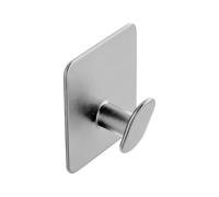 Wall Adhesive Hook Set, Rustproof Stainless Steel, 4.5cm/1.77 Inches with Heavy Duty Hanging Hooks System, Lightweight Mount Design Unit, Easy Install Gear, Home Organizer for Entryway Kitchen Use