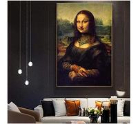 Wall Art 50x70 cm Frameless Funny Art Tattoo Mona Lisa Bad Girl Wall Art Poster e stampe Leonardo Da Vinci Home Decor