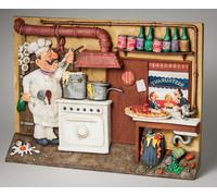 Wall art Cuoco Guillermo Forchino figurina Chef ristorante Comic cartello 3D new