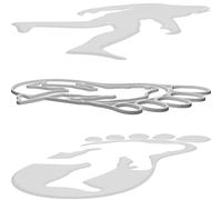 Wall Art Faux Stained Glass Bigfoot Crossing for Home Decor 3D Printed Display