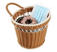 Wall Basket - Vegetable Holder, Wicker Storage for Kitchen Pantry, Square Box with Hanging Design, Home Decor, Fruit Container for Laundry Room and Office Space