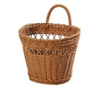 Wall Basket - Vegetable Storage Box Holder | Artificial Wicker Fruit Basket for Wall | for Kitchen Laundry Nursery Office Pantry Room Sink Wedding