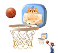 Wall Basketball Hoop Indoor, Animal Pattern Basketball Game Set, 9.45x10.63x12.2 Inches, No-Drilling Over the Door Toy, Ideal for 3-5 Year Old Boys and Girls, Includes Balls