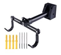 Wall Bike Mount, Road Bike Organizer Rack, 360° Adjustable Utility Hooks, Sturdy Space-Saving Storage System for Mountain Bikes, Scooter, Cycle, Indoor Garage Display