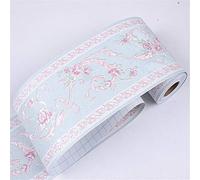 Wall Border-Autoadesivo adesiva muro decorativa Fiore blu 10.6cm X 500CM