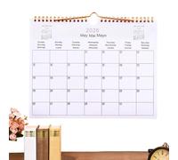 Wall Calendar 2026, Modern Decorative Planner For Bedroom, Multilingual Coil Calendar For Wall 12 Month, Dormitory Apartment Family School Classroom Workplace Living Room
