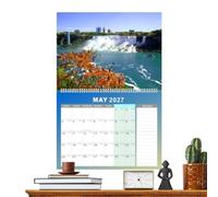 Wall Calendar 2027-12 Month Landscape Hangable Monthly Planner |
