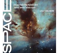 Wall Calendar 2027, Space: Views from the Hubble and James Webb Telescopes, 12 Months, Large Grid Design Featuring 12 Artworks