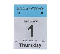 Wall Calendar - | Christmas Countdown | Daily Tear Off Schedule Planning Accessory | January 2026 December Wall Planning Planner for Bedroom School Travel Apartment Dorm Hotel Classroo