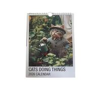 Wall Calendar, Funny Kitten Wall Planner, 11.02x8.46 Inches Monthly Cute Cat Art, Humor-Inspired Organizer for Friends, Family, Home, School, Workplace, Daily Schedule and Life Planning
