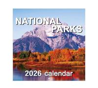Wall Calendar, Monthly Planner, 11.02x11.02 Inches, Nature Calendar, Scenic Organizer with Beautiful Landscape for, Bedroom, Kitchen, Classroom, Gym, Dorm, Living Room