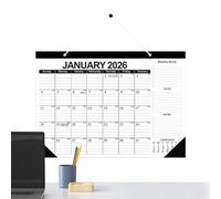 Wall Calendar, Monthly Planner, 16.93x12.01 Inches, Large Grid Organizer, Month Schedule Wall Chart Reminders for Office, Home, Family, Desk, Fridge, Travel, Birthday, Wedding