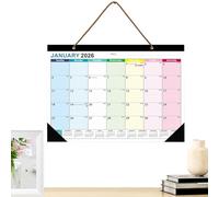 Wall Calendar, Monthly Planner Board, Aesthetic Funny Design, Durable Long-Lasting Material, 18 Months, for School, Home, Offices, Desk, Kitchen, Dorm, Family and More