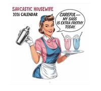 Wall Calendar, Sarcastic Calendar 2026, 11.02x11.02inches, Retro Hangable Planner, Bold Humorous Design, Monthly Notebook Layout, Ideal for Home Decor, Bedroom, Office, Men and Women