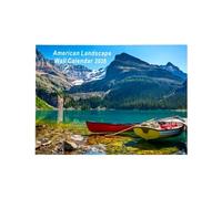Wall Calendar, Scenery Calendar, 2026 Planner, Hangable Design, Creative Schedule Organizer, Home Office Family Use, 22x29x0.3cm/8.66x11.42x0.12 Inches, Colorful 1 Pack