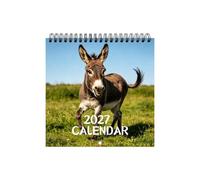 Wall Calendar Spiral Bound - Monthly Agenda Appointment Organizer | 2027 Hangable Calendar Home Kitchen Dormitory Apartment Workplace School Classroom Studio