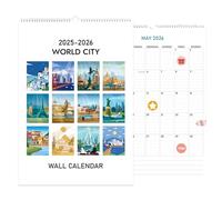 Wall Calendars, Practical Calendar Planner, 4,53 x 11,5 x 16,97 Inches Aesthetic Scheduling Tool, Clear Visibility Design, Funny Patterns, Ideal for Apartment, Home, Bedroom, Workplace