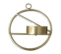 Wall Candlesticks,Art Geometric Sconces Hanging Wall Tea Lights,Round Wall Sconces Used for Wedding Living Room Decoration,Gift Candlestick(Gold 2)