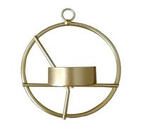 Wall Candlesticks,Art Geometric Sconces Hanging Wall Tea Lights,Round Wall Sconces Used for Wedding Living Room Decoration,Gift Candlestick(Gold 1)